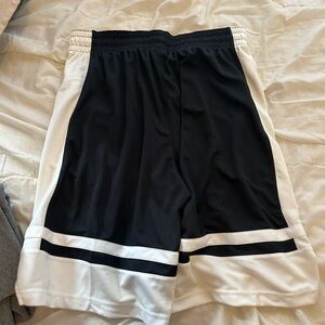 Black and White Athletic Shorts